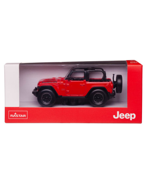 RS Masina RASTAR Die cast 1:43 JEEP Wrangler Rubicon, rosie, 58378